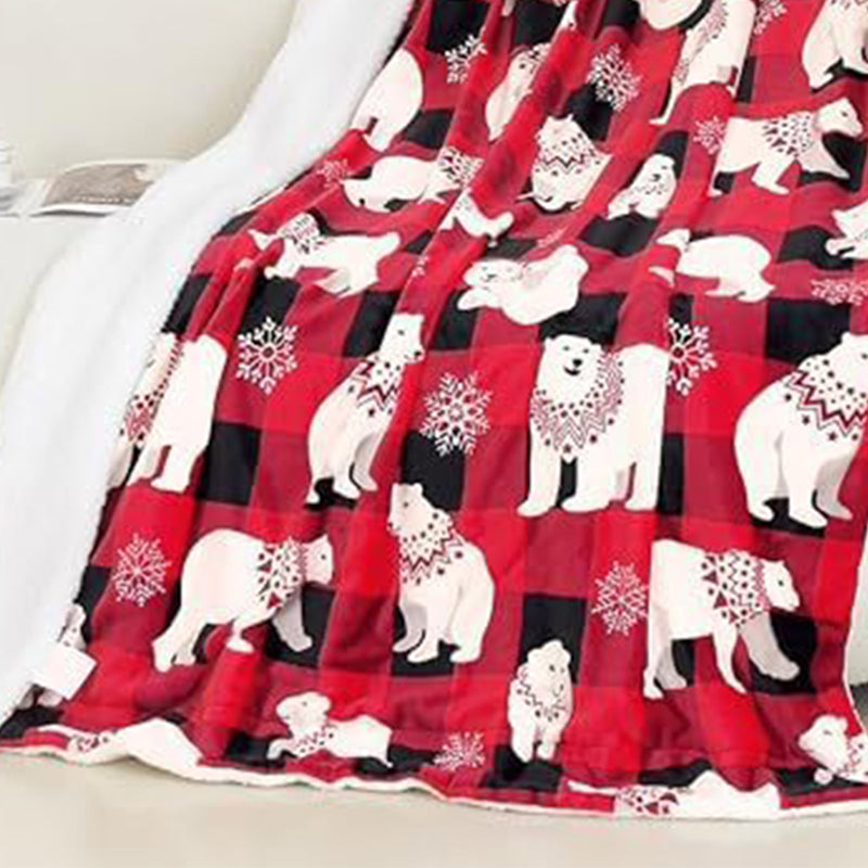 Cozy Christmas Throw Blanket