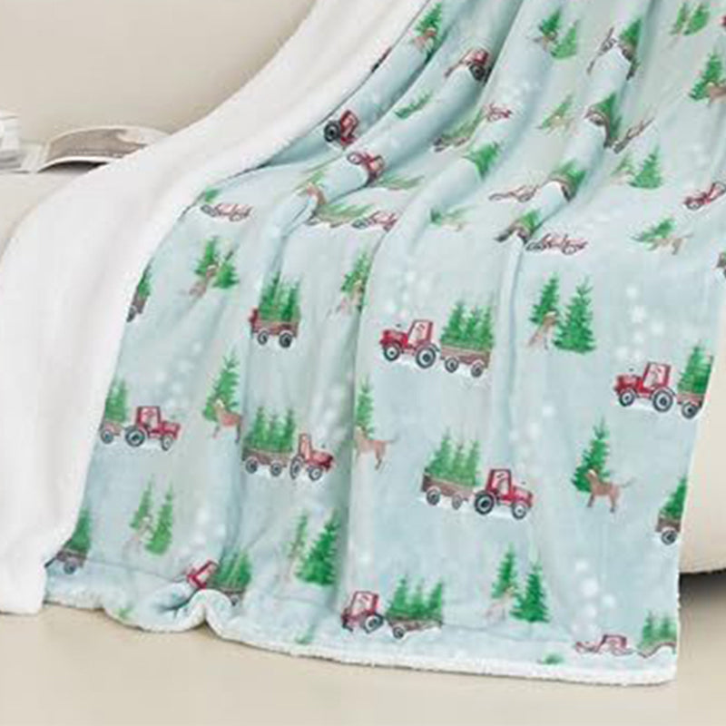 Cozy Christmas Throw Blanket