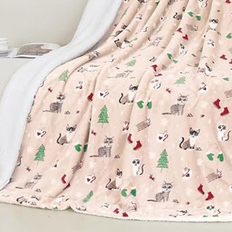 Cozy Christmas Throw Blanket