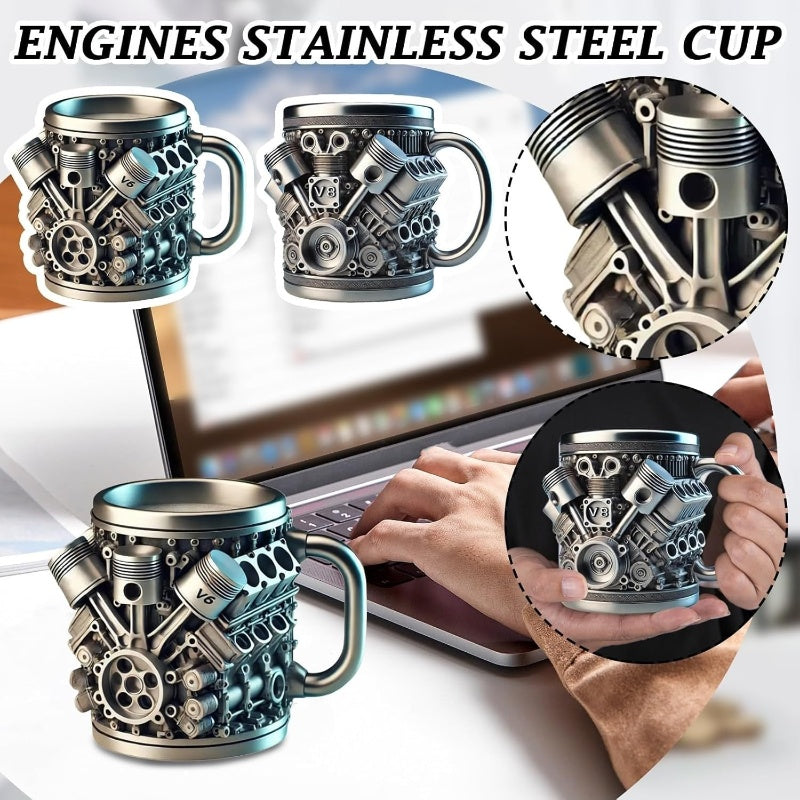 🔥Last day of the limited-time 50% off sale!🔥V8/V6 Engine Stainless Steel Cup