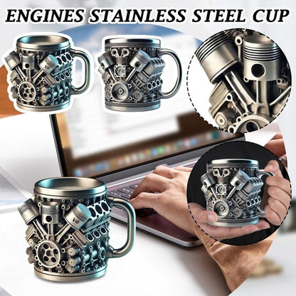 🔥Last day of the limited-time 50% off sale!🔥V8/V6 Engine Stainless Steel Cup
