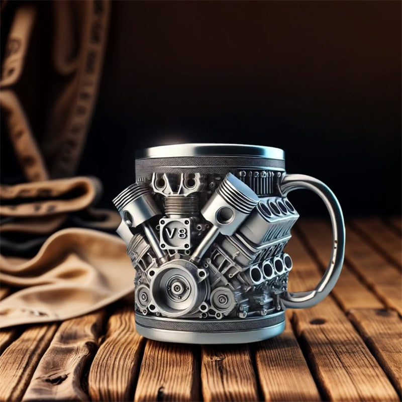 🔥Last day of the limited-time 50% off sale!🔥V8/V6 Engine Stainless Steel Cup