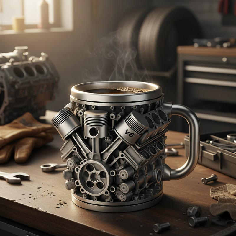 🔥Last day of the limited-time 50% off sale!🔥V8/V6 Engine Stainless Steel Cup