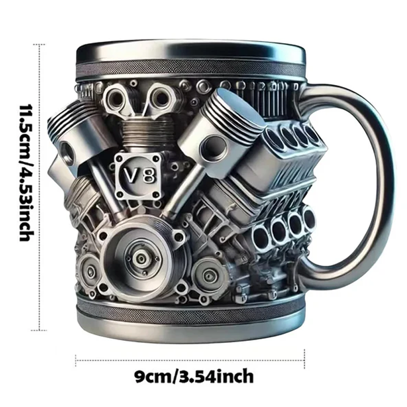 🔥Last day of the limited-time 50% off sale!🔥V8/V6 Engine Stainless Steel Cup