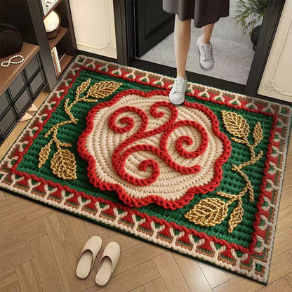 3D Floral Yarn Style Absorbent Non-Slip Floor Mat