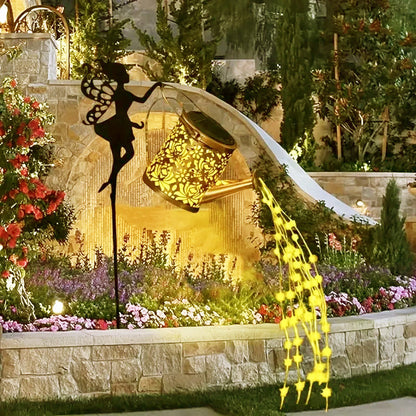 Outdoor Garden Solar Watering Can with Lights