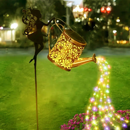 Outdoor Garden Solar Watering Can with Lights