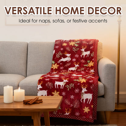 Christmas Fluffy Cozy Throw Blanket