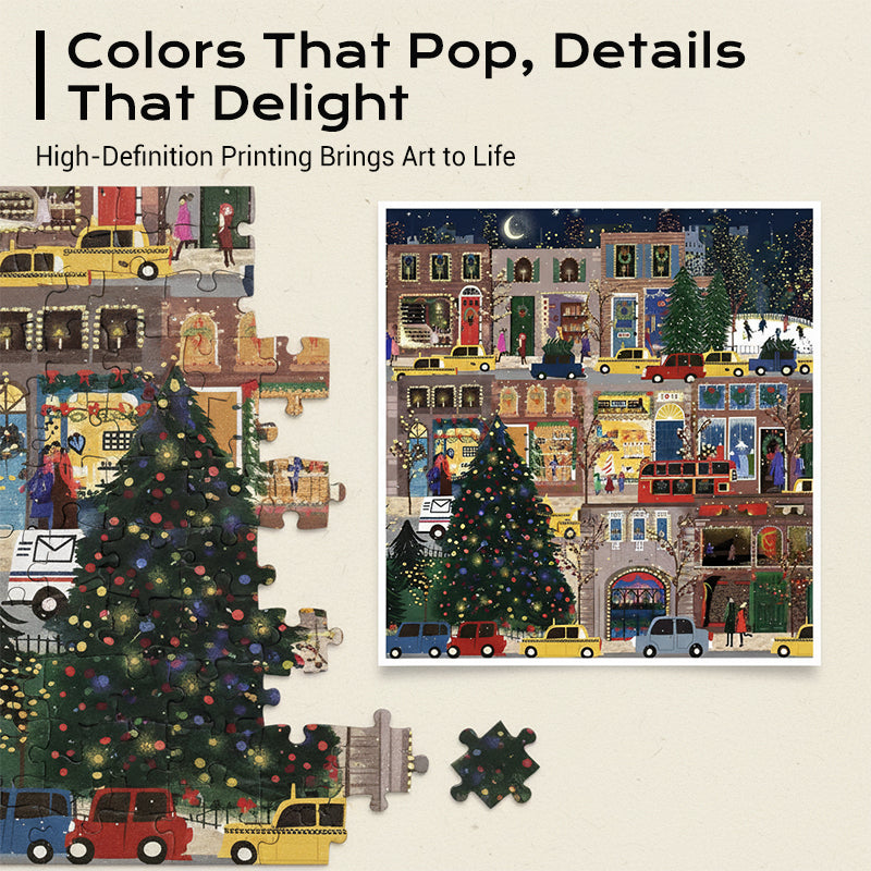 Winter Lights Decorative Puzzle Set