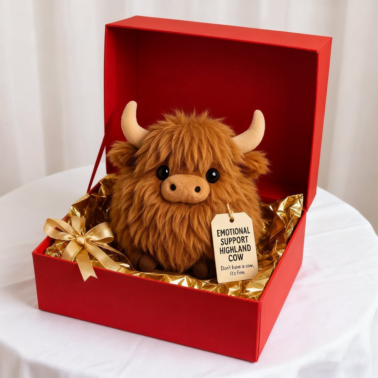 🐮 Emotional Support Highland Cow Plush