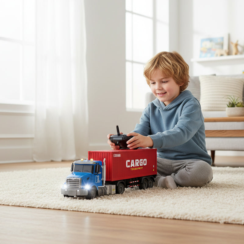 RC Container Truck with Lights & Sound Kit