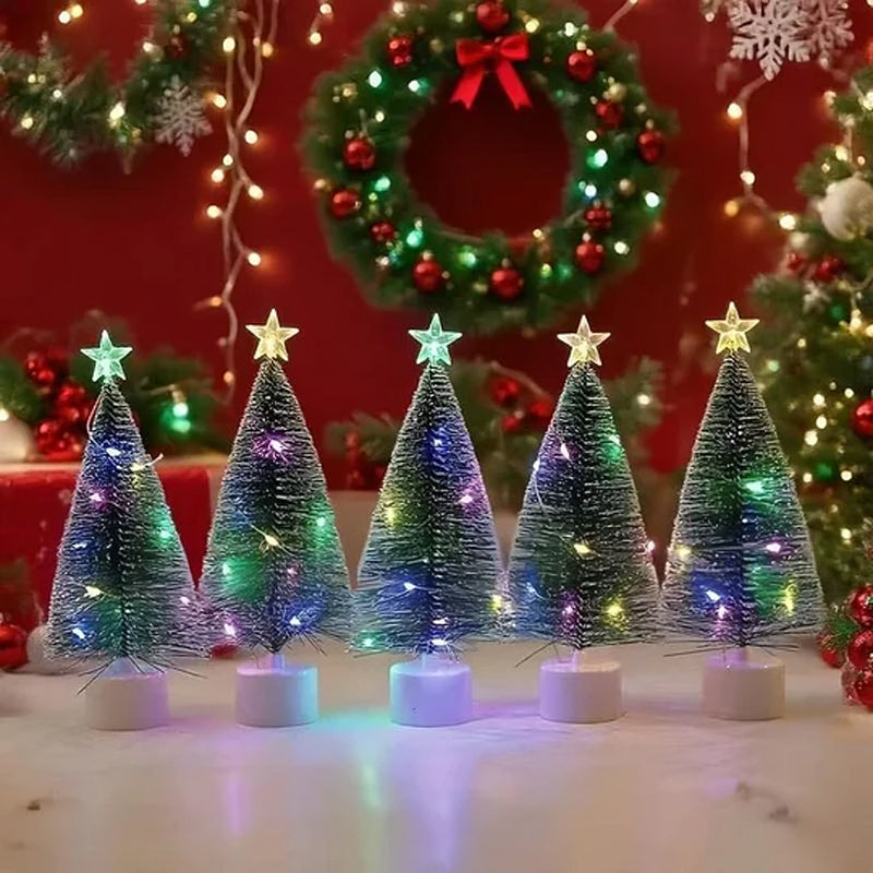 ✨ LED Mini Christmas Tree With Star – Multicolor Lights, Wireless & Compact (Instant Holiday Cheer For Any Table!)