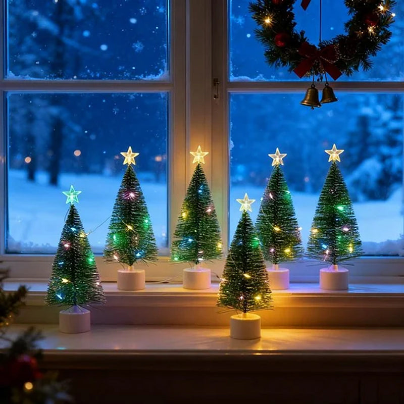 ✨ LED Mini Christmas Tree With Star – Multicolor Lights, Wireless & Compact (Instant Holiday Cheer For Any Table!)