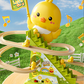 Electric Duck Climbing Stairs Track Toy