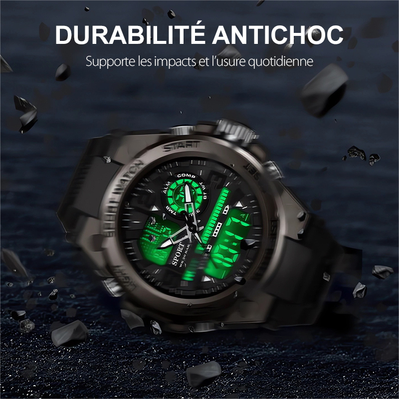 🖤Black Friday Offer: 56% OFF🔥Men's Waterproof Sports Watch with Luminous Display