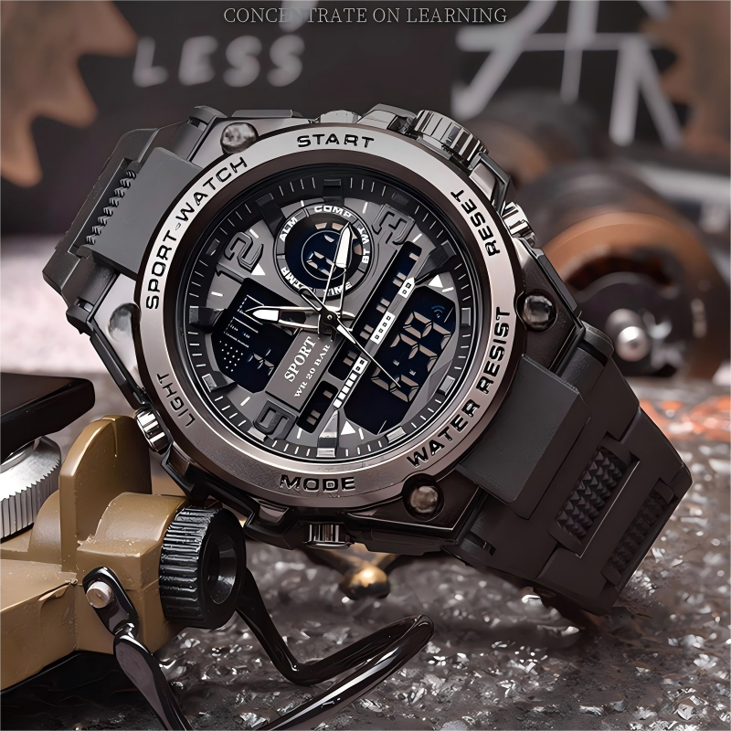 🖤Black Friday Offer: 56% OFF🔥Men's Waterproof Sports Watch with Luminous Display