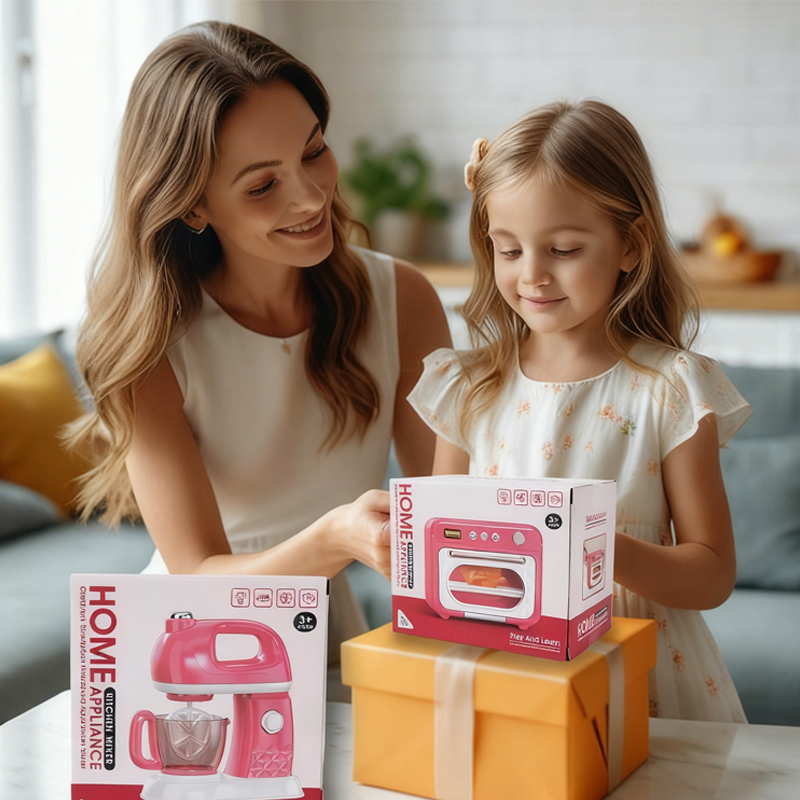 🎁Xmas SALE 50% Off🧑‍🍳✨[Kids Kitchen Playset with Lights & Sounds]✨ - Interactive Appliance Set with Realistic Features, Safe & Durable!🚀