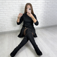 ✨Flash Sale✨|🔥Elegant Long Sleeve Pleated Panel Dress🔥