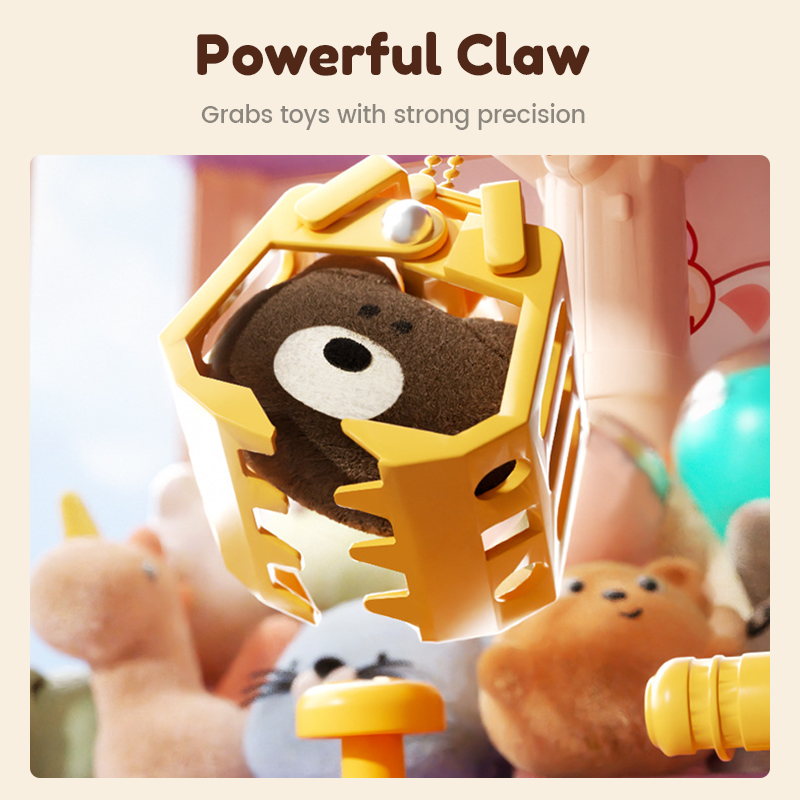 Children’s Cute Animal Claw Machine with Dolls and Capsules