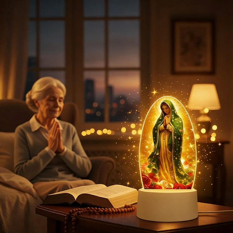 Inspirational Acrylic Faith-Based LED Night Light