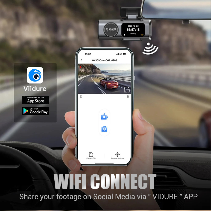Front & Rear Dash Camera for Car