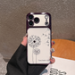 Transparent Dandelion Rhinestone Phone Case