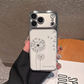 Transparent Dandelion Rhinestone Phone Case