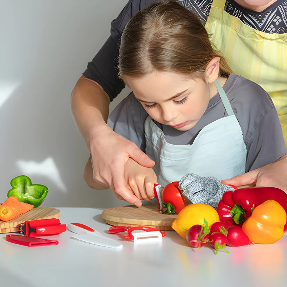 🎁Christmas Hot Sale🎁SafeSlice Kiddo safe kitchen set