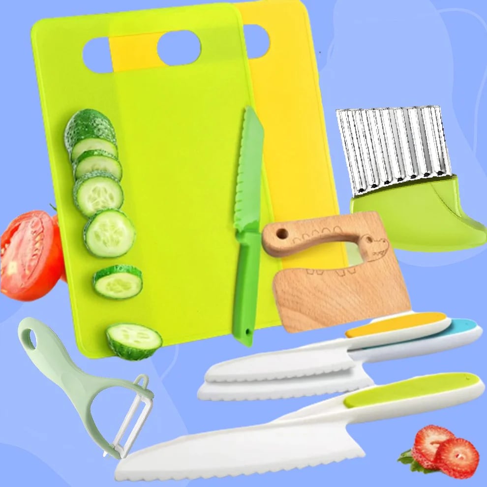 🎁Christmas Hot Sale🎁SafeSlice Kiddo safe kitchen set