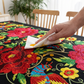 🔥Hot Sale🔥Mexican Floral Tablecloth With Scalloped Edge🌸