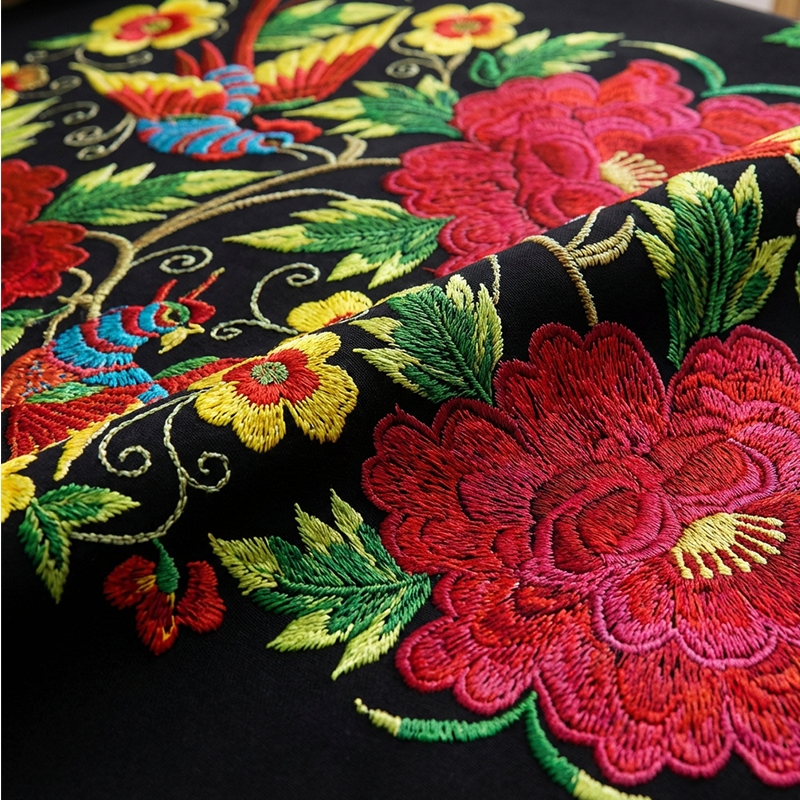 🔥Hot Sale🔥Mexican Floral Tablecloth With Scalloped Edge🌸