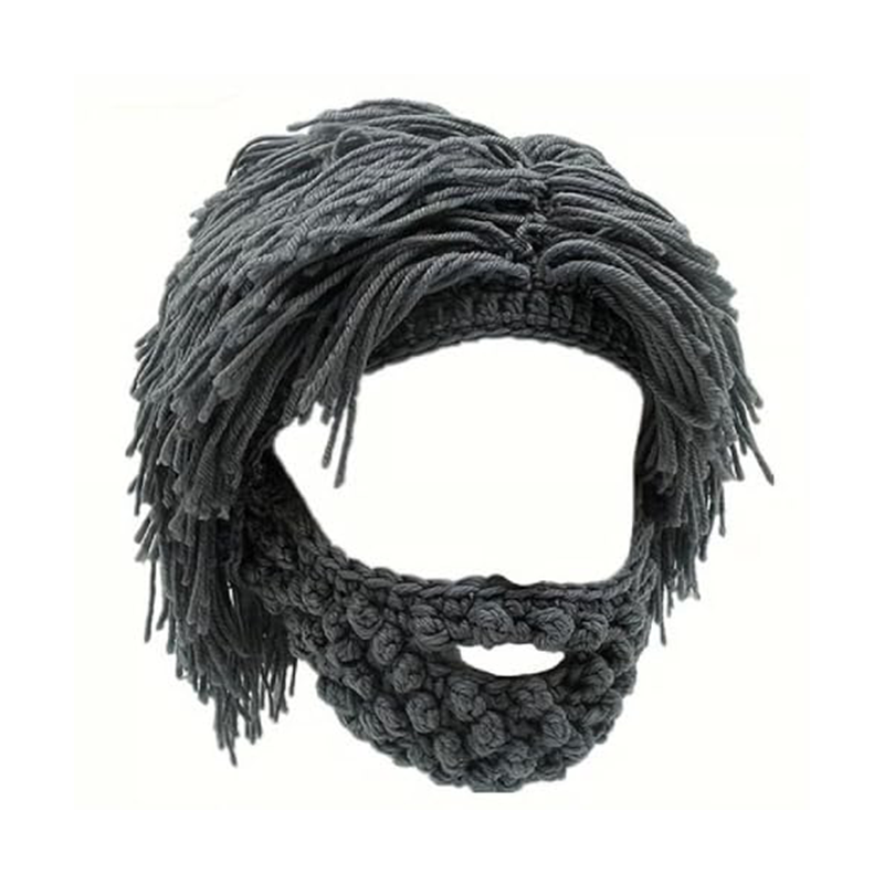 Novelty Knit Wig & Beard Beanie