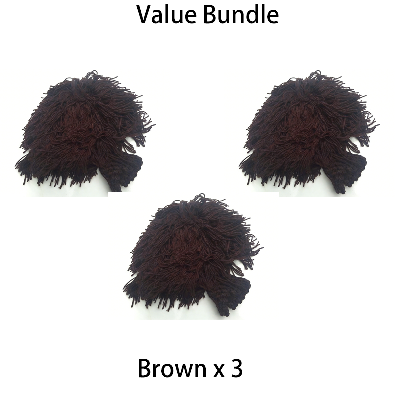 Novelty Knit Wig & Beard Beanie