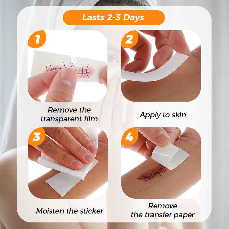 30 Sheets Waterproof Temporary Tattoos Stickers