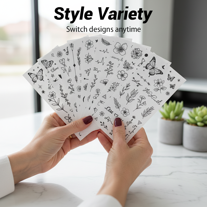 30 Sheets Waterproof Temporary Tattoos Stickers