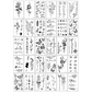 30 Sheets Waterproof Temporary Tattoos Stickers