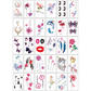 30 Sheets Waterproof Temporary Tattoos Stickers