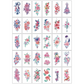 30 Sheets Waterproof Temporary Tattoos Stickers