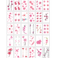 30 Sheets Waterproof Temporary Tattoos Stickers