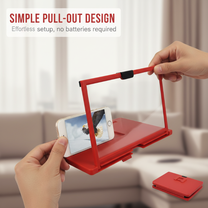 🥳2026 HOT SALE🥳💞50K+ SOLD!💥👓❤️ Ease Eye Strain, Make Screen “Bigger” | HD Phone Magnifier for Easier Viewing🎬✨