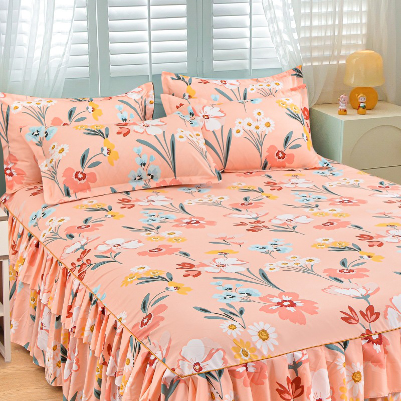 🛏️ 49% OFF NOW! 🎀 3-Piece Ruffled Bed Skirt Set – Elegant Design, Easy Fit & Complete Coverage 🛌