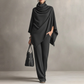 📢📢2026 New Arrivals 55% OFF💥⏰Women's Cowl Neck Cape & Wide-Leg Pants Set👚👖