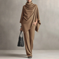 📢📢2026 New Arrivals 55% OFF💥⏰Women's Cowl Neck Cape & Wide-Leg Pants Set👚👖