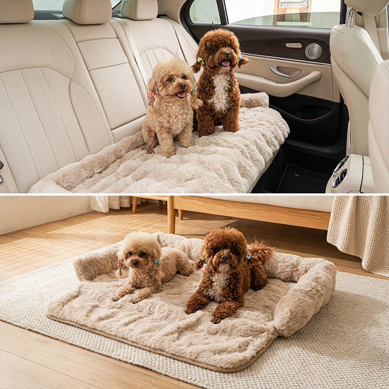 Thickened Warm Non-Slip Pet Bed with Edge