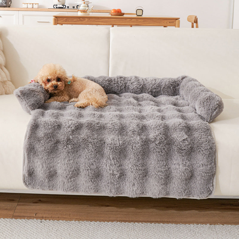 Thickened Warm Non-Slip Pet Bed with Edge