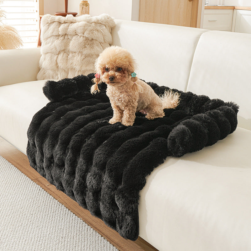 Thickened Warm Non-Slip Pet Bed with Edge