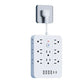 💎 50% OFF! 💎 20-in-1 Power Strip with Overload Protection – 14 AC + 4 USB + 2 Type-C, Wall-Mountable & Space-Saving 🔌⚡