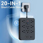 💎 50% OFF! 💎 20-in-1 Power Strip with Overload Protection – 14 AC + 4 USB + 2 Type-C, Wall-Mountable & Space-Saving 🔌⚡