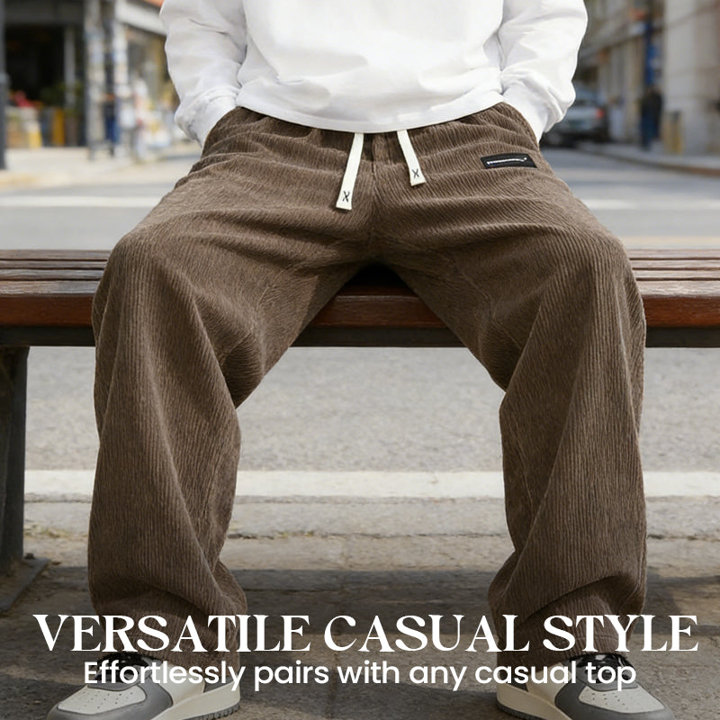 ✨🔥Men's Loose-Fit Drawstring Pants with Pockets
