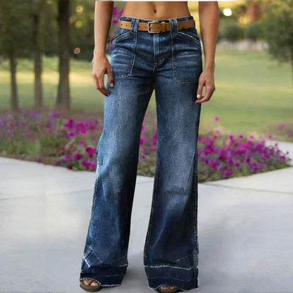 📢📢60%  OFF !! ⏰Women's Retro Flare Jeans with Pockets